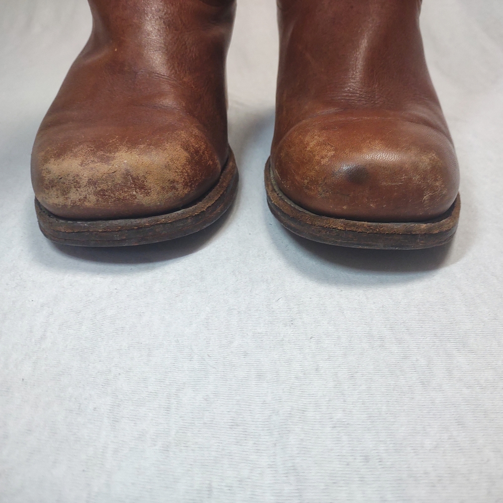 $498 Frye Campus 14L Boot, Handcrafted Knee-High Boot| Sz:10 EE Color: Saddle - Picture 8 of 9